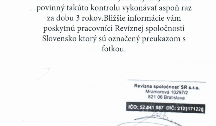 Aktuality / Odborná prehliadka a skúšky plynových rozvodov - foto