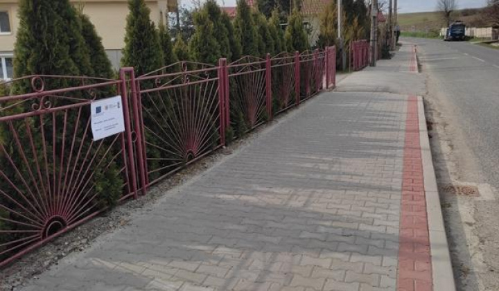 Chodníky v obci Olšovany