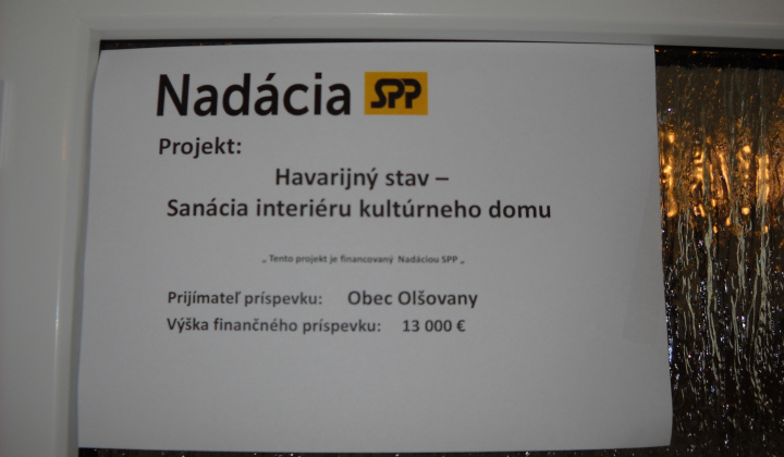 Havarijný stav - Sanácia interiéru kultúrneho domu
