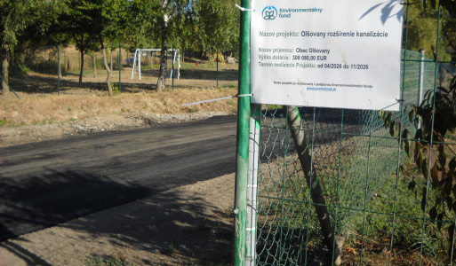 Olšovany rozšírenie kanalizácie 
