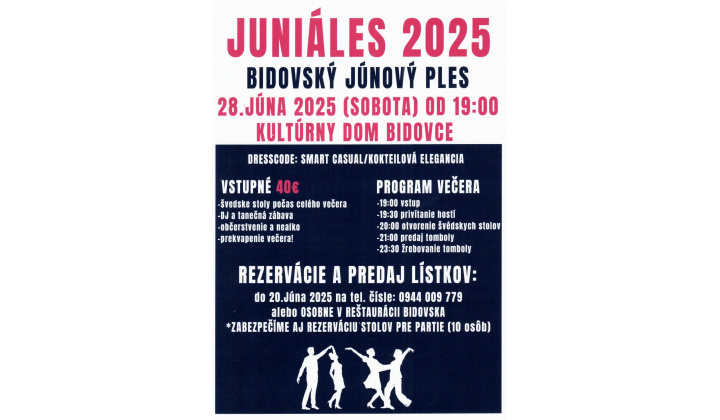 Fotka pre článok JUNIÁLES 2025 - BIdovce