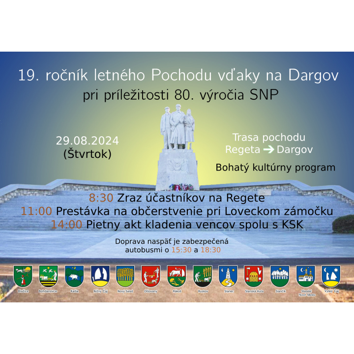 Menšia fotka pre článok Letný Pochod na Dargov- program počas dňa